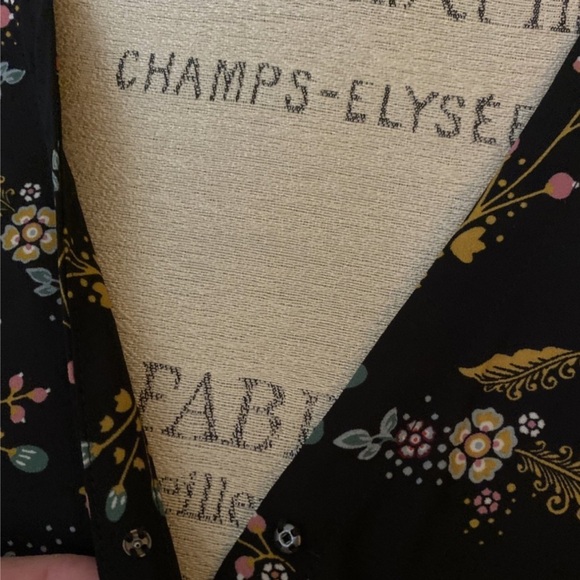 Loft Floral Black Wrap Top - Picture 9 of 12